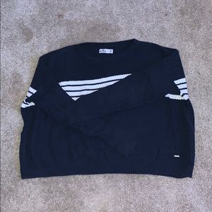 Hollister Blue and White Sweater